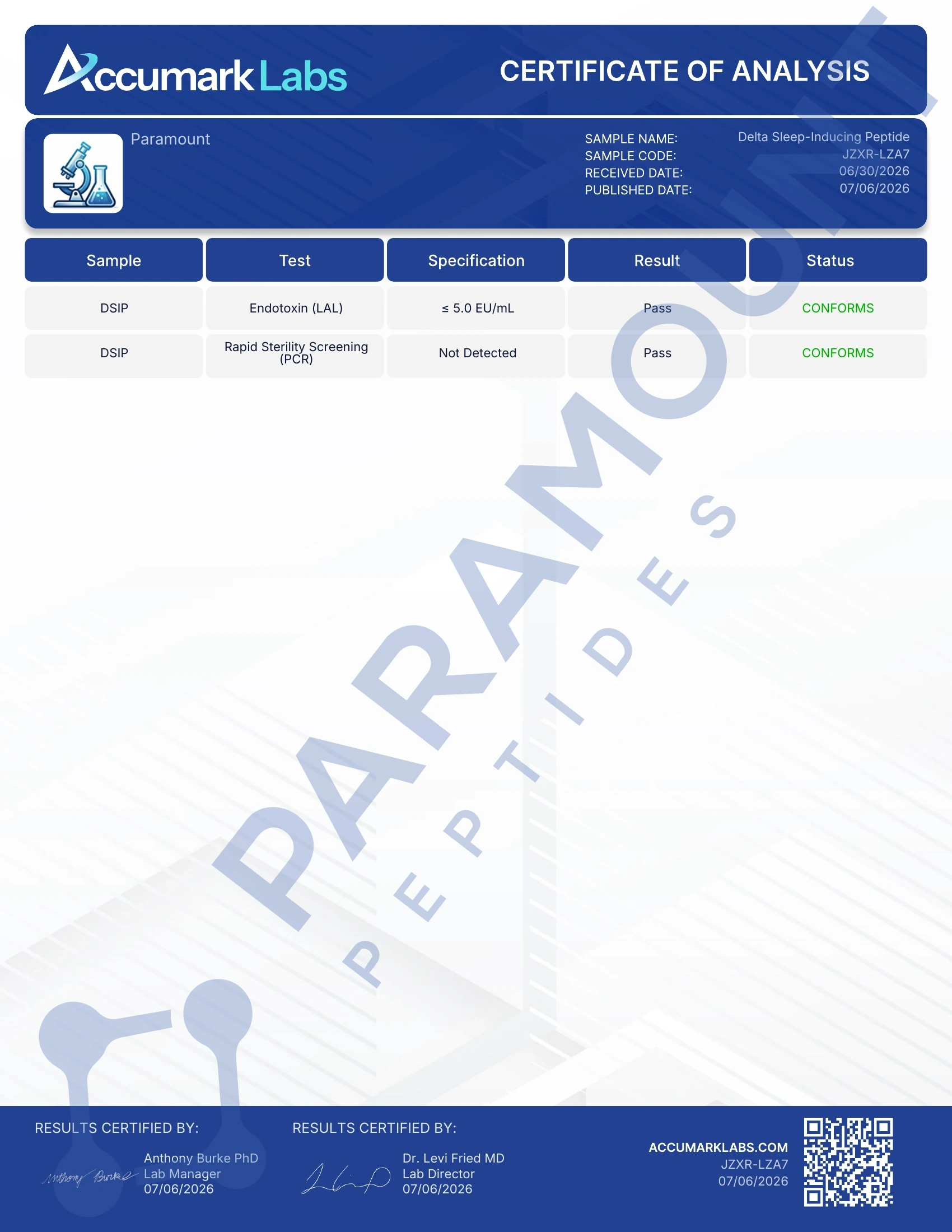 Buy DSIP Peptide 5mg